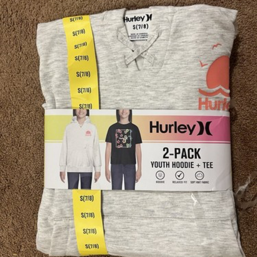 2 Pack Hoodie/ Tee Shirt Size Small